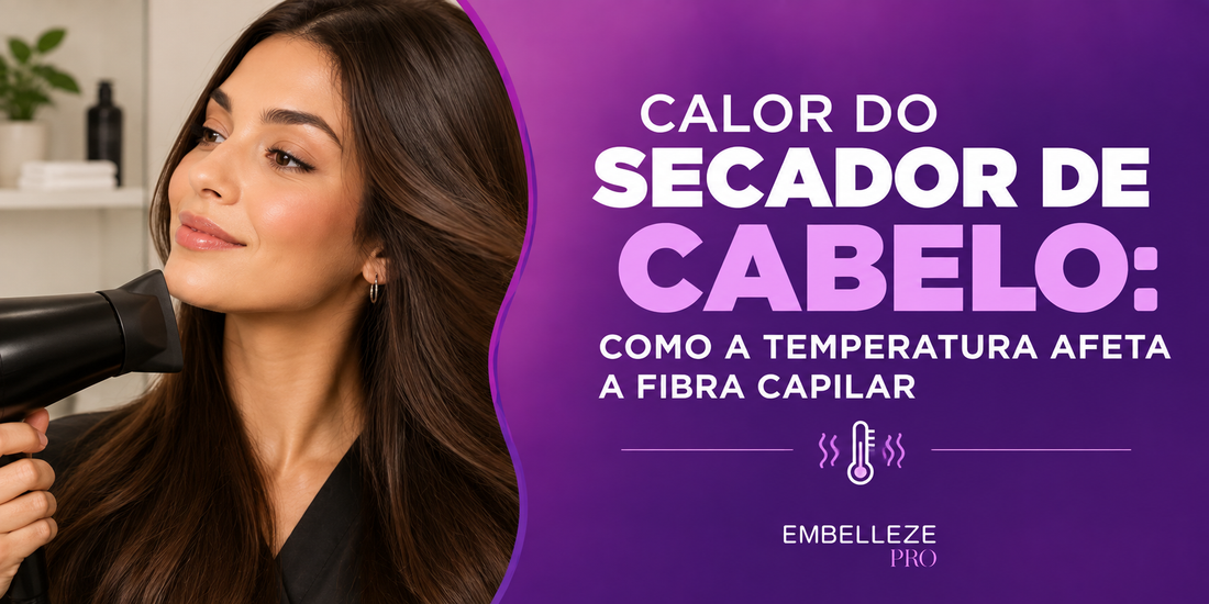 Calor do secador de cabelo: como a temperatura afeta os fios