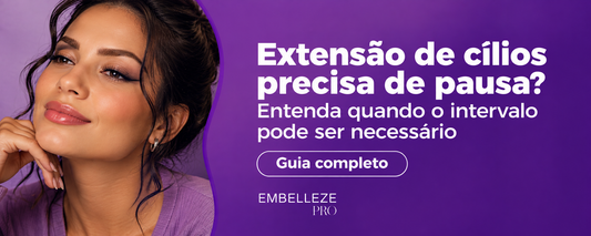 Extensão de cílios precisa de pausa