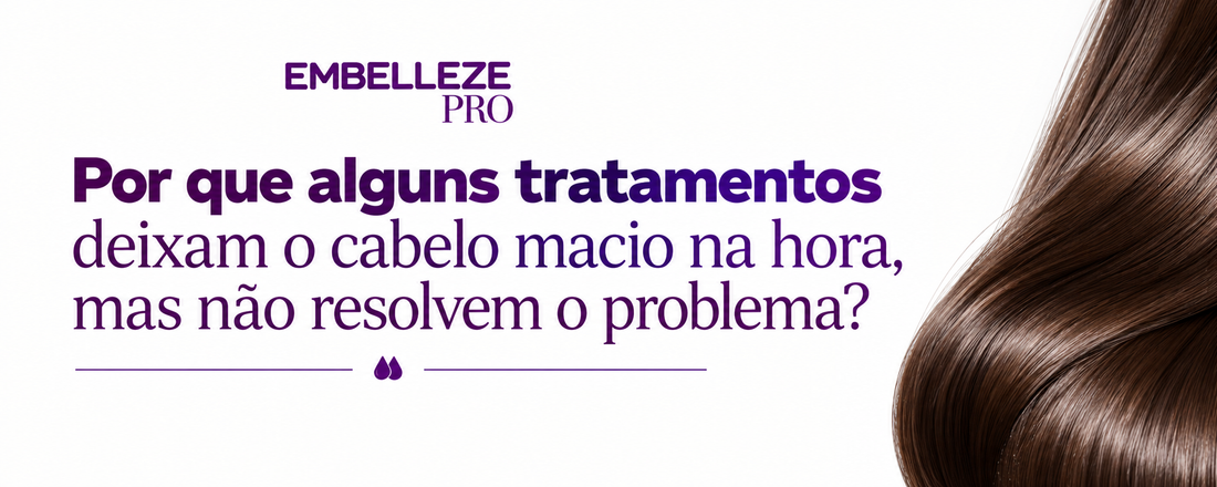 Por que alguns tratamentos deixam o cabelo macio na hora, mas não resolvem o problema