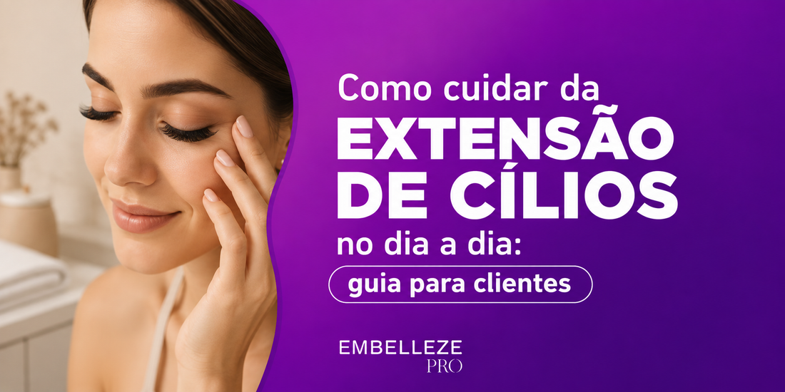 Como cuidar da extensão de cílios no dia a dia