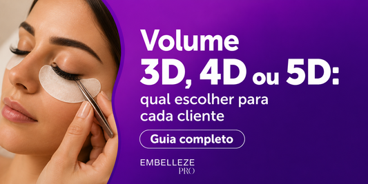 Extensão de cílios volume 3D, 4D ou 5D: qual escolher