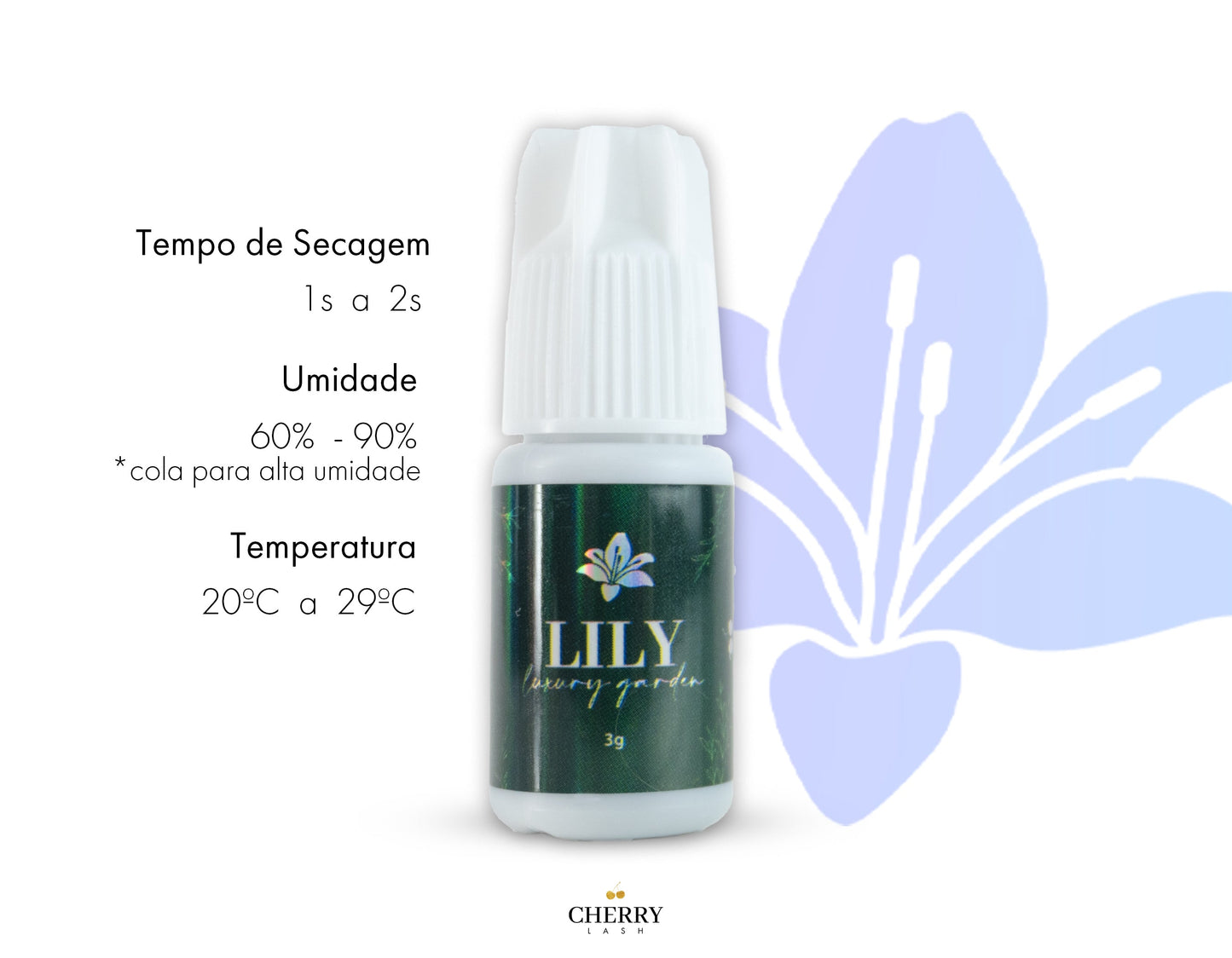 Cola Adesivo Cherry Lash Lily - Luxury Garden