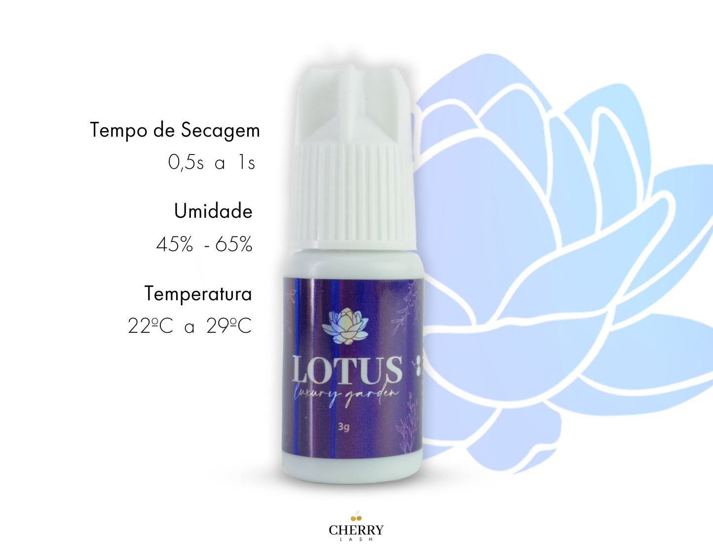 Cola Adesivo Cherry Lash Lotus - Luxury Garden