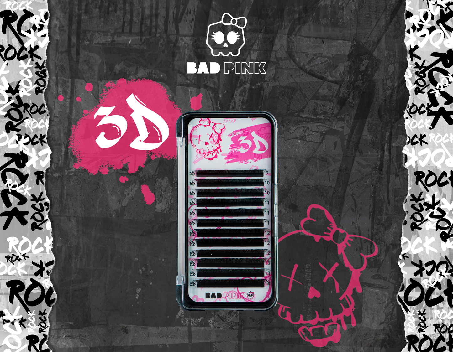 Cílios BAD PINK W 3D Curvatura D