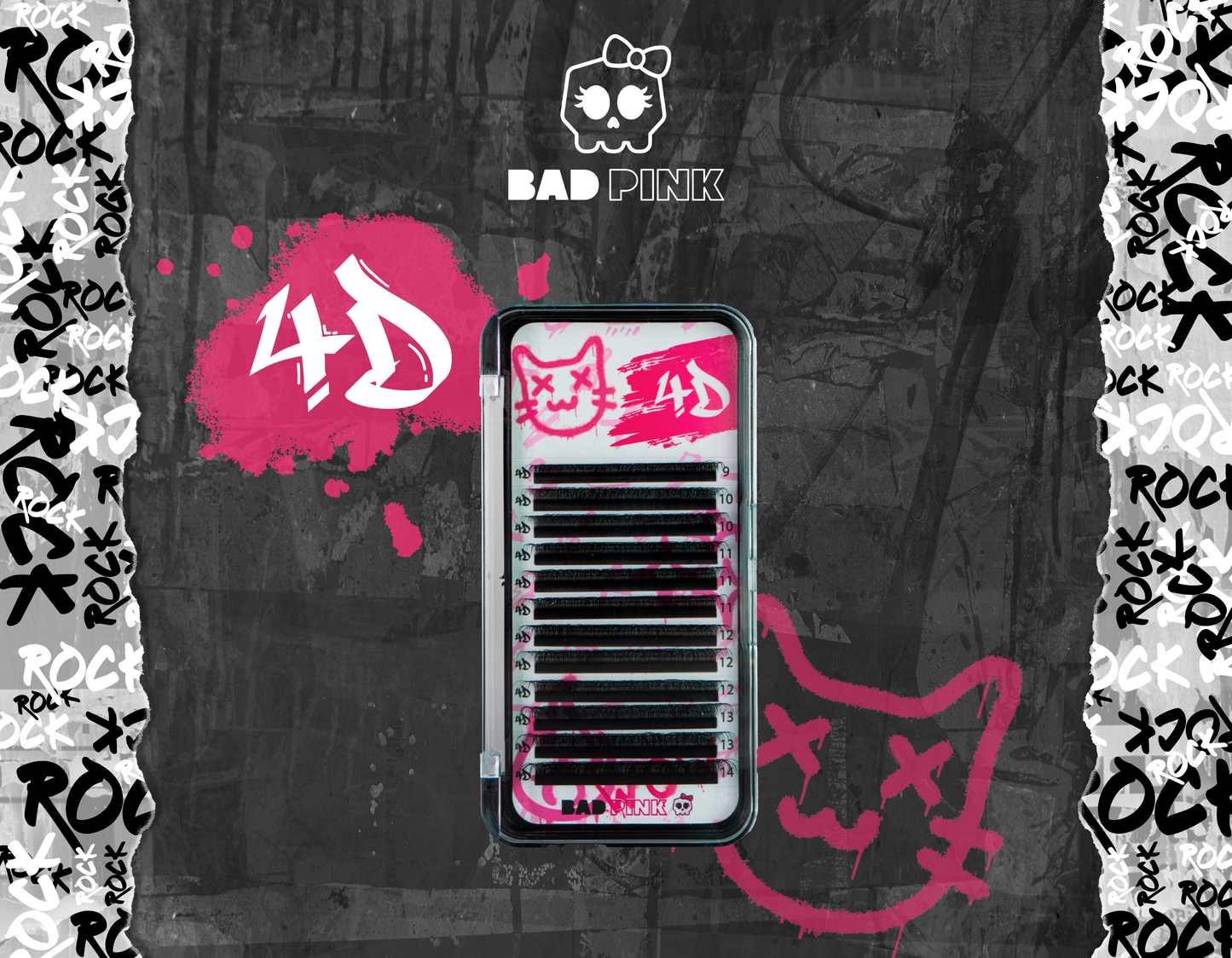 Cílios BAD PINK W 4D Curvatura C
