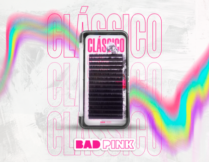Cílios BAD PINK Clássico Curvatura D