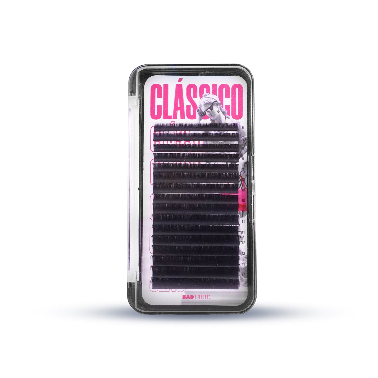 Cílios BAD PINK Clássico Curvatura D