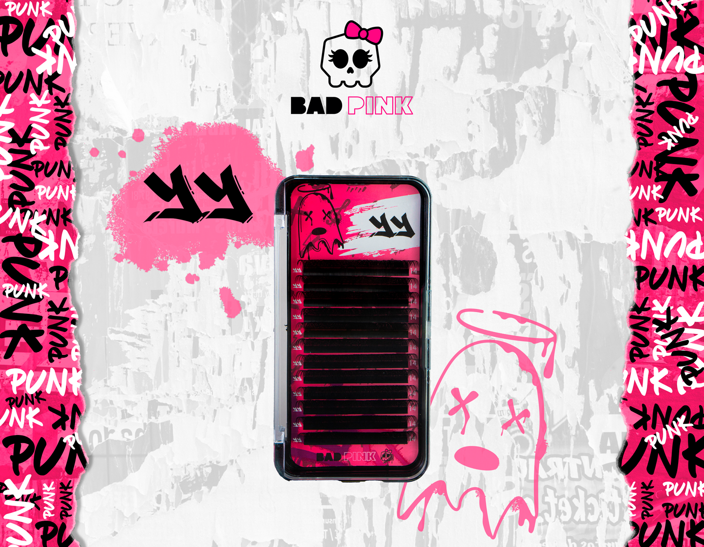 Cílios BAD PINK YY Curvatura D