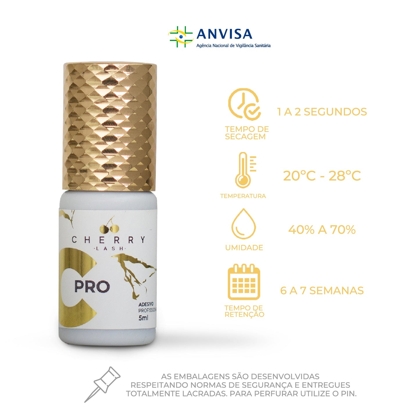 Cola Adesivo Cherry Lash Pro C 5ml